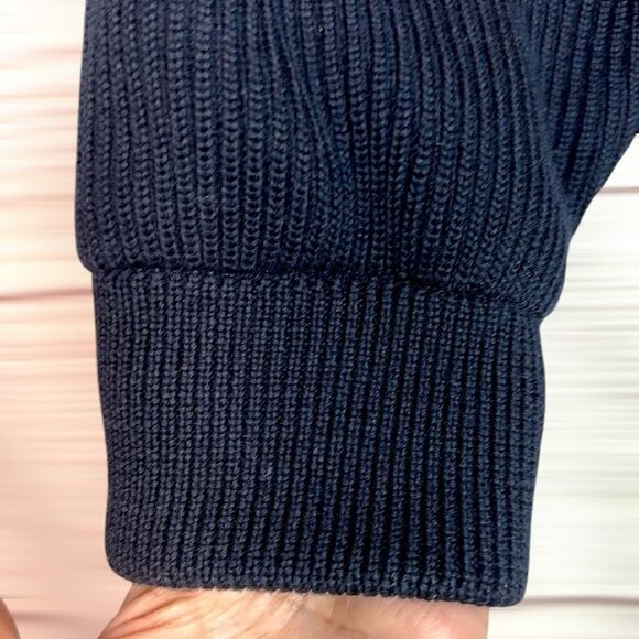 Paul & Shark Men's Navy Blue Wool Full Zip Sweater Cardigan Fully Lined Jacket M - Picture 9 of 16